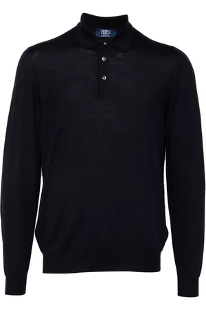 FEDELI Virgin-wool polo shirt