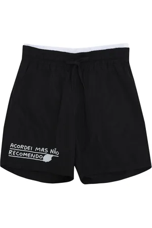 Uma Raquel Davidowicz Slogan-print track shorts