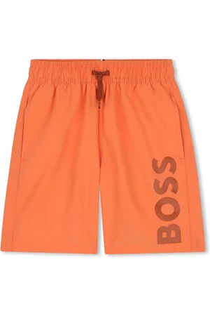 HUGO BOSS Logo-print swim shorts