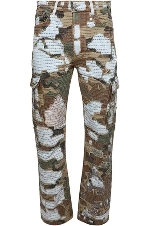 AMIRI Camo Boro Repair straight jeans