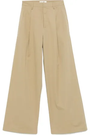 Frame Pleated wide-leg trousers