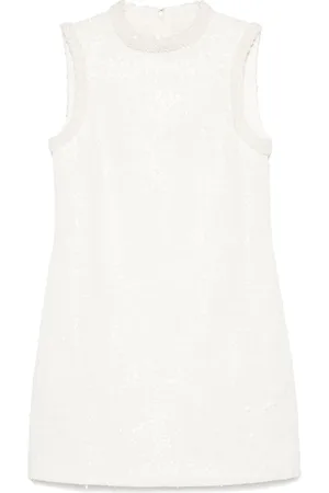 Self-Portrait Sequin-embellished bouclé dress
