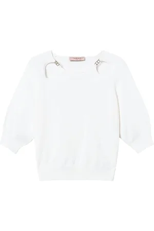 Twin-Set Oval T-plaque cut-out sweater