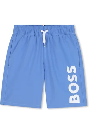 HUGO BOSS Logo-print swim shorts