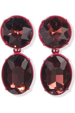 Carolina Herrera Faceted crystal drop earrings