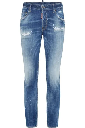 Dsquared2 Distressed tapered-leg trousers