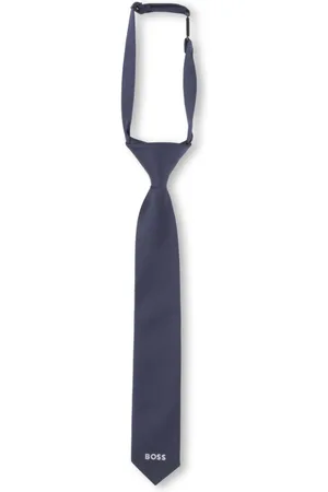 HUGO BOSS Logo-jacquard tie
