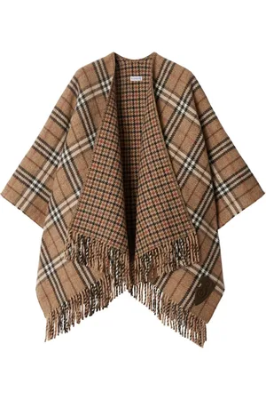 Burberry Checked reversible cape