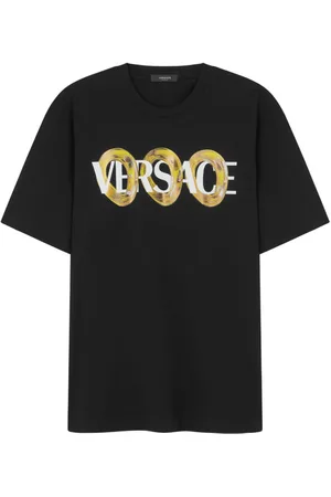 VERSACE Maxi Chain logo-print T-shirt