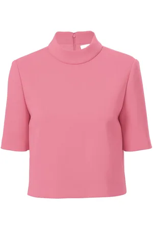 Carolina Herrera Short-sleeve mock-neck top
