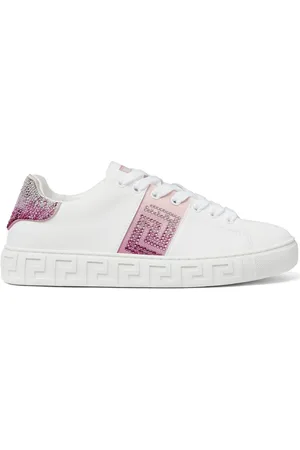 VERSACE Greca crystal-embellished sneakers