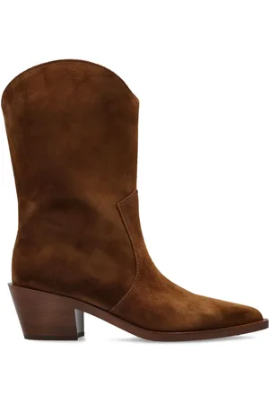Gianvito Rossi Suede Western boots
