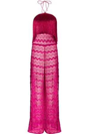 Missoni Lamé fringe-detail jumpsuit