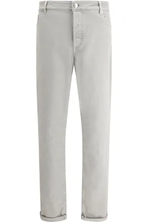Brunello Cucinelli Appliqué straight-leg trousers