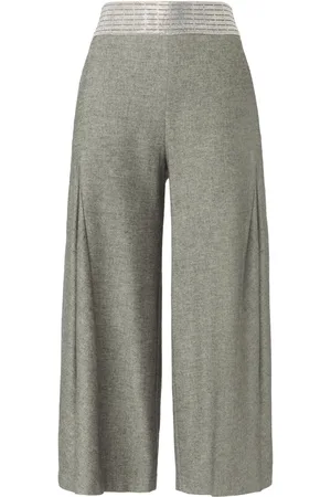 GENNY Wide-leg cropped trousers