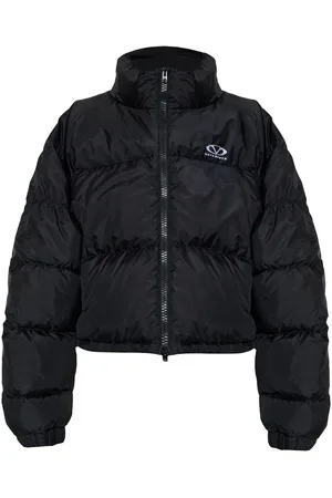 Vetements Logo-embroidered puffer jacket