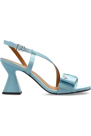 Ganni 95mm bow-detail sandals