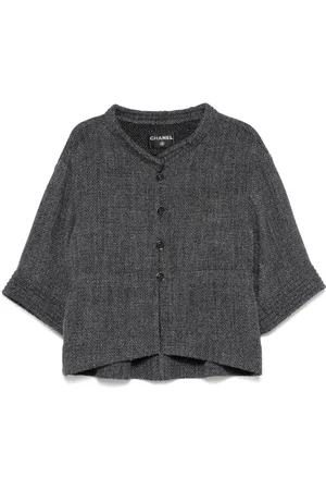 CHANEL 2016 band-collar jacket