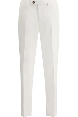 Brunello Cucinelli Pressed-crease tailored trousers