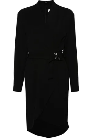 GENNY Logo-plaque midi dress