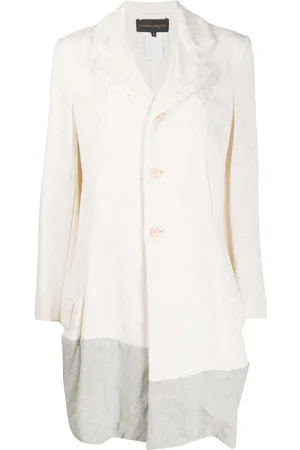 Comme des Garçons 1993 patchwork panel jacquard coat