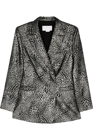 GENNY Animalier double-breasted blazer