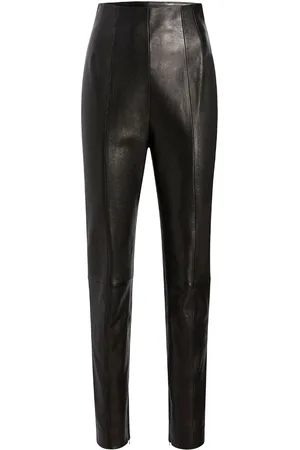 Khaite Leather tapered trousers