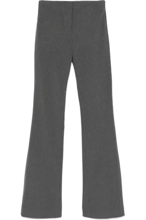 Entire Studios Pinstriped flared trousers