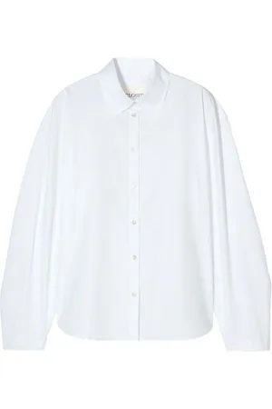 Closed Pleated-sleeve shirt