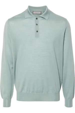 CANALI Merino-wool polo shirt