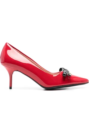 Moschino 75mm bow-detail pumps