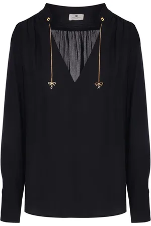 Elisabetta Franchi V-neck crepe blouse