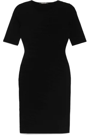 Roberto Cavalli Openwork-areas mini dress