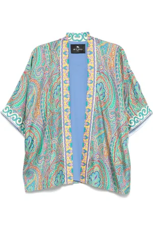 Etro Paisley-print open-front jacket