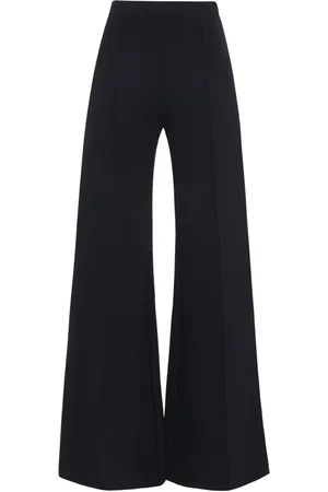 ROSETTA GETTY Pintucked flared trousers