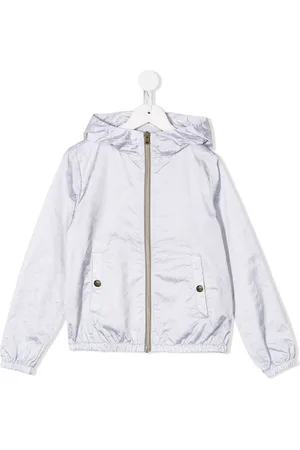 HERNO Metallic logo print hooded jacket