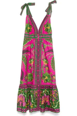 Farm Rio Ana Tapestry midi dress