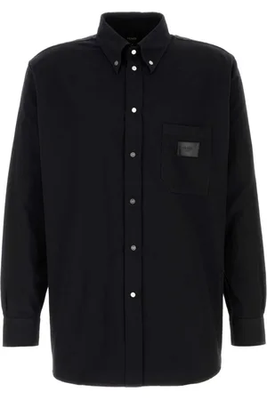 Fendi Logo-patch shirt