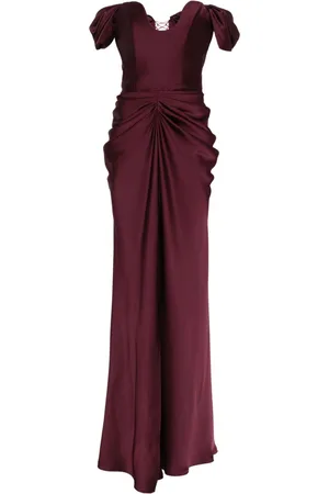 Ana Radu Drape-detail maxi dress