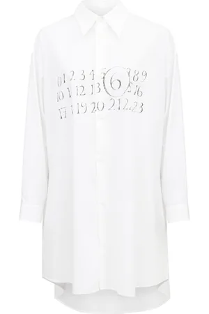 Maison Margiela Signature numbers motif shirt dress