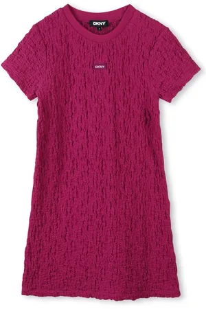 DKNY Waffle-effect dress