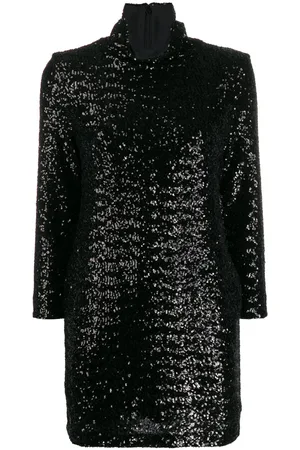 Fabiana Filippi Roll-neck sequined mini dress