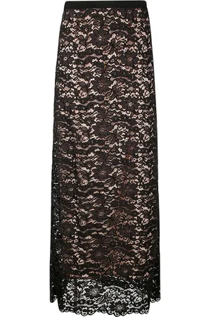 P.A.R.O.S.H. Floral-lace maxi skirt