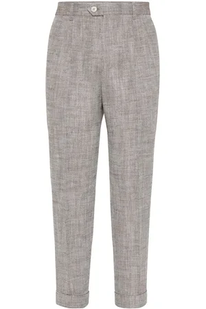 Brunello Cucinelli Chevron tailored trousers