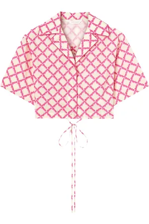 Palm Angels Logo crisscrossed shirt