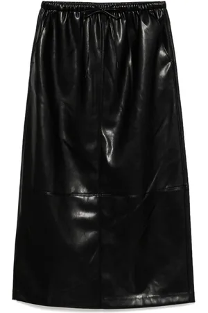 B+AB Faux-leather skirt