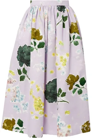 Erdem Floral-print midi skirt
