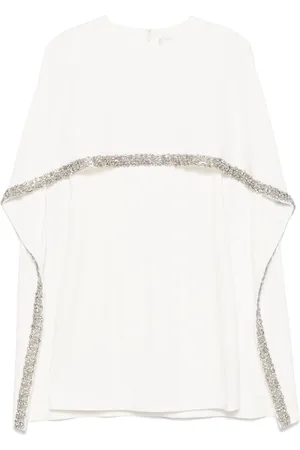 Roland Mouret Embellished cape mini dress