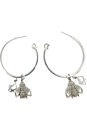 Dior 2000s logo hoop earrings
