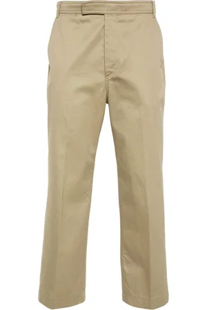 Thom Browne Mid-rise tapered chinos